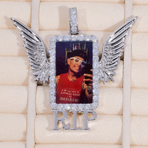 RIP WING 3D CUSTOM PICTURE PENDANT