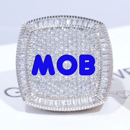 CUSTOM LETTER 3D ICED RING