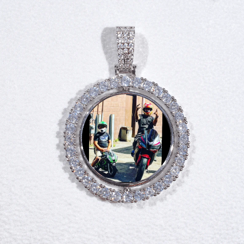 3D Spinning 2-Faced Custom Picture Pendant