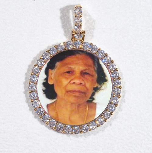3D CIRCLE CUSTOM PICTURE PENDANT SMALL SIZE