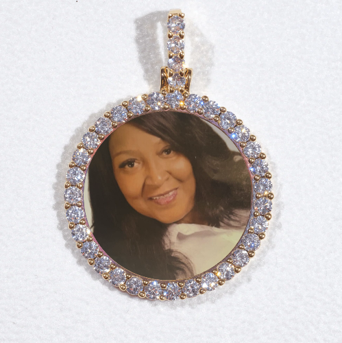3D CIRCLE CUSTOM PICTURE PENDANT SMALL SIZE