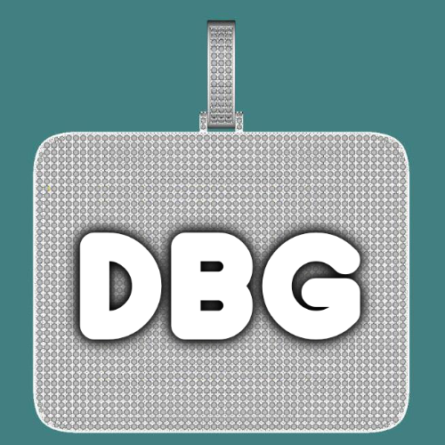 CUSTOM LETTER NECKLACE 3D BIG SQUARE