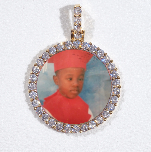3D CIRCLE CUSTOM PICTURE PENDANT SMALL SIZE