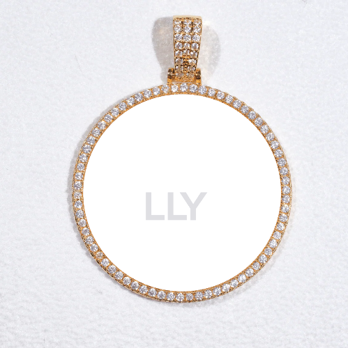 MEDIUM 3D CIRCLE CUSTOM PICTURE PENDANT