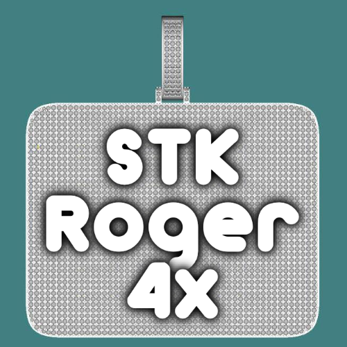 CUSTOM LETTER NECKLACE 3D BIG SQUARE