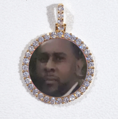 3D CIRCLE CUSTOM PICTURE PENDANT SMALL SIZE