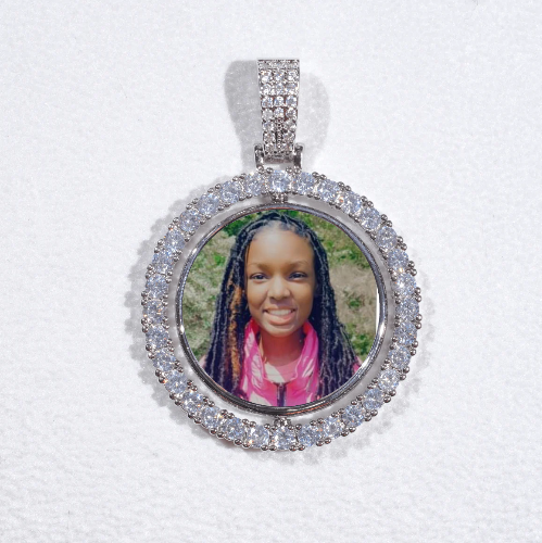 3D Spinning 2-Faced Custom Picture Pendant