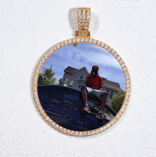 MEDIUM 3D CIRCLE CUSTOM PICTURE PENDANT