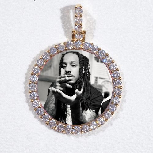 3D CIRCLE CUSTOM PICTURE PENDANT SMALL SIZE