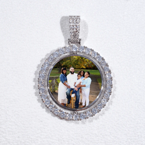 3D Spinning 2-Faced Custom Picture Pendant