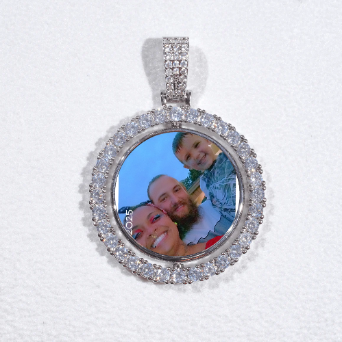 3D Spinning 2-Faced Custom Picture Pendant