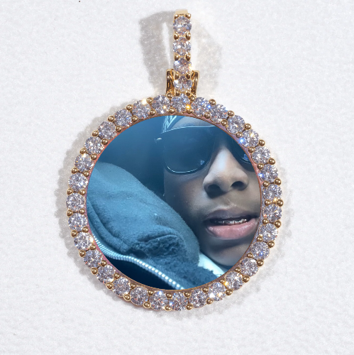 3D CIRCLE CUSTOM PICTURE PENDANT SMALL SIZE