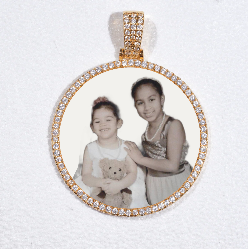 MEDIUM 3D CIRCLE CUSTOM PICTURE PENDANT