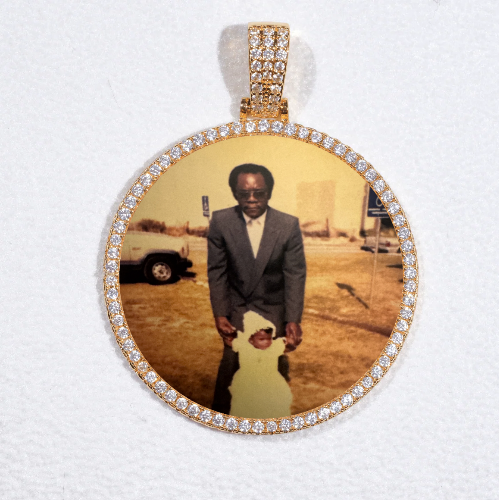 MEDIUM 3D CIRCLE CUSTOM PICTURE PENDANT