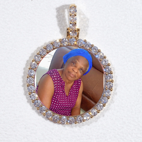 3D CIRCLE CUSTOM PICTURE PENDANT SMALL SIZE