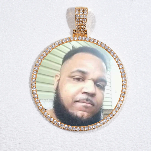 MEDIUM 3D CIRCLE CUSTOM PICTURE PENDANT