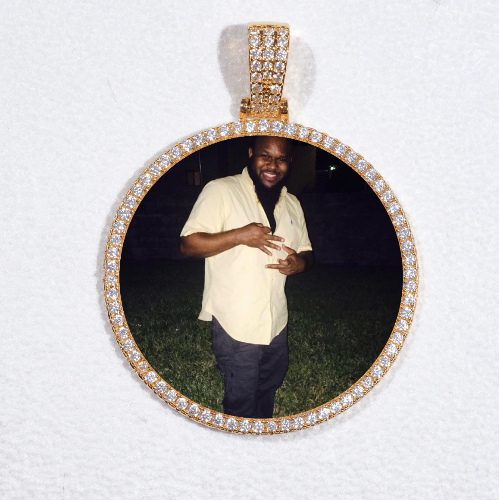 MEDIUM 3D CIRCLE CUSTOM PICTURE PENDANT