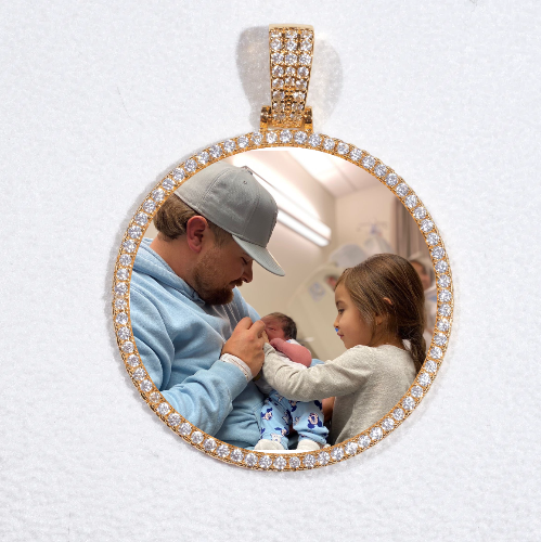 MEDIUM 3D CIRCLE CUSTOM PICTURE PENDANT