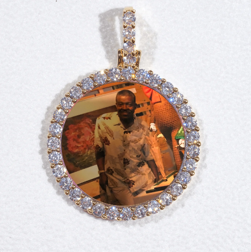 3D CIRCLE CUSTOM PICTURE PENDANT SMALL SIZE