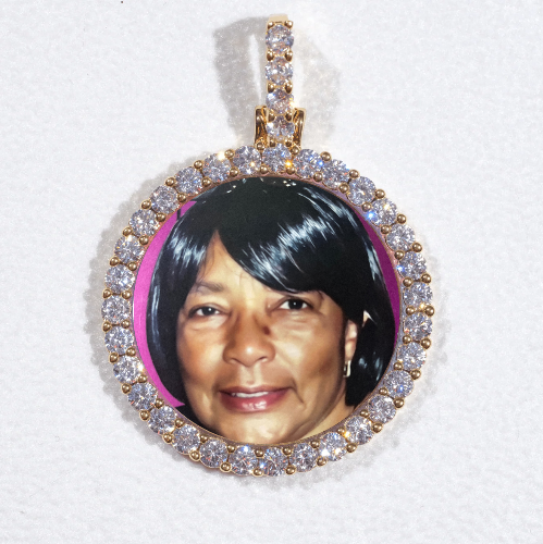 3D CIRCLE CUSTOM PICTURE PENDANT SMALL SIZE