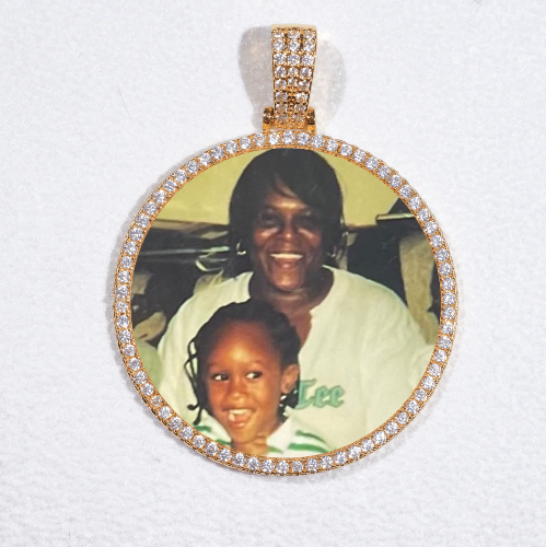 MEDIUM 3D CIRCLE CUSTOM PICTURE PENDANT