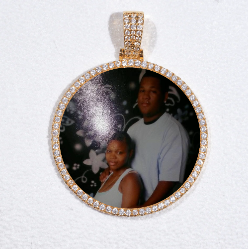 MEDIUM 3D CIRCLE CUSTOM PICTURE PENDANT