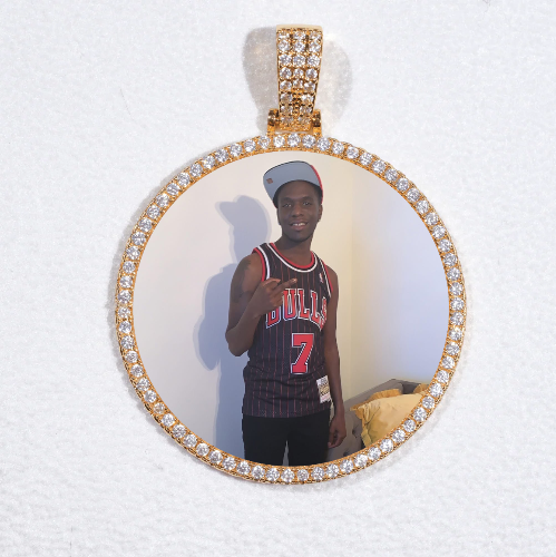 MEDIUM 3D CIRCLE CUSTOM PICTURE PENDANT