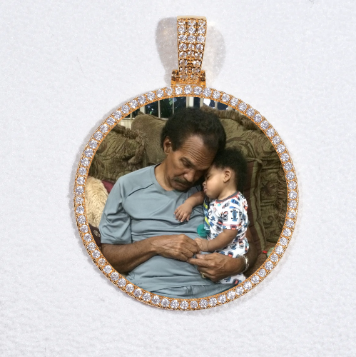 MEDIUM 3D CIRCLE CUSTOM PICTURE PENDANT