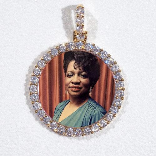 3D CIRCLE CUSTOM PICTURE PENDANT SMALL SIZE