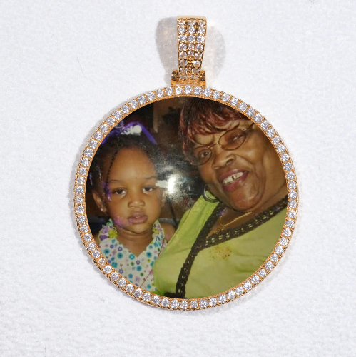 MEDIUM 3D CIRCLE CUSTOM PICTURE PENDANT