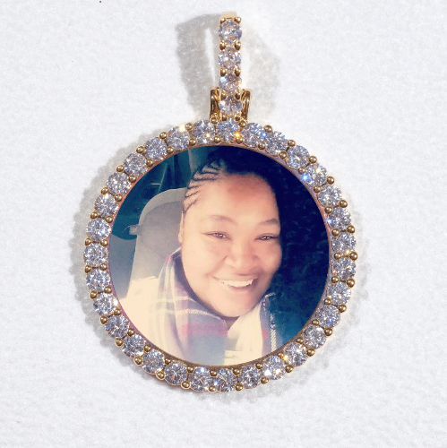 3D CIRCLE CUSTOM PICTURE PENDANT SMALL SIZE