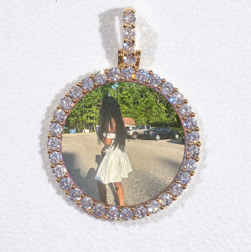 3D CIRCLE CUSTOM PICTURE PENDANT SMALL SIZE