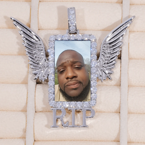 RIP WING 3D CUSTOM PICTURE PENDANT