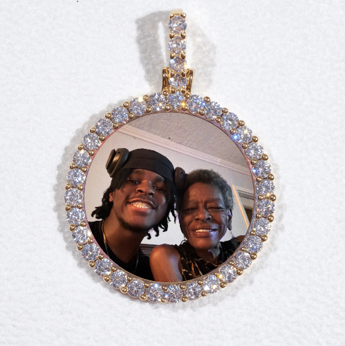 3D CIRCLE CUSTOM PICTURE PENDANT SMALL SIZE