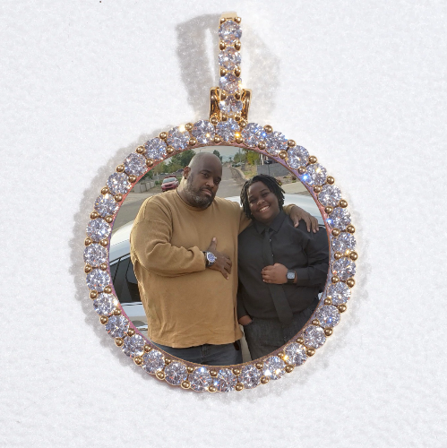3D CIRCLE CUSTOM PICTURE PENDANT SMALL SIZE