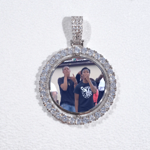 3D Spinning 2-Faced Custom Picture Pendant