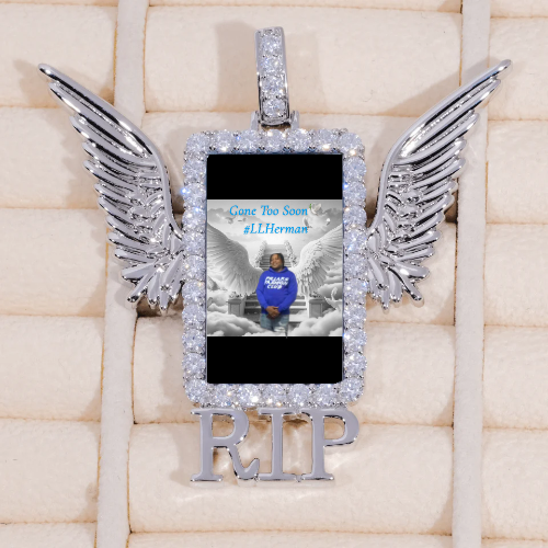 RIP WING 3D CUSTOM PICTURE PENDANT