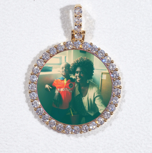 3D CIRCLE CUSTOM PICTURE PENDANT SMALL SIZE
