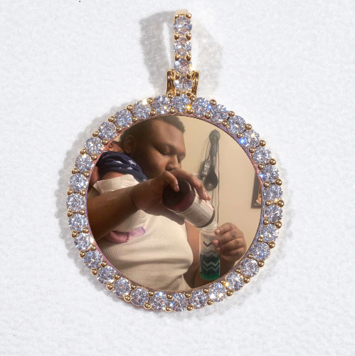 3D CIRCLE CUSTOM PICTURE PENDANT SMALL SIZE
