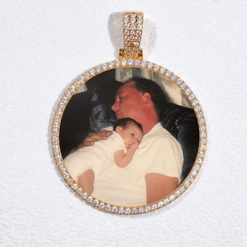 MEDIUM 3D CIRCLE CUSTOM PICTURE PENDANT