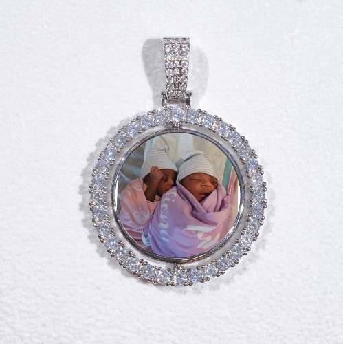3D Spinning 2-Faced Custom Picture Pendant