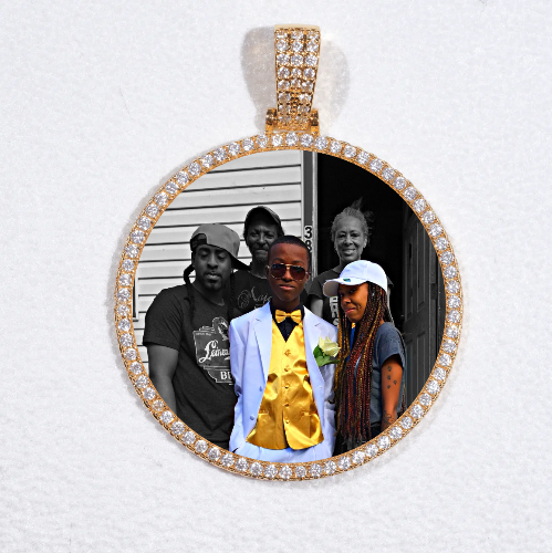 MEDIUM 3D CIRCLE CUSTOM PICTURE PENDANT