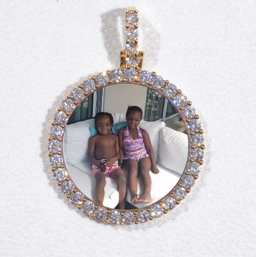 3D CIRCLE CUSTOM PICTURE PENDANT SMALL SIZE