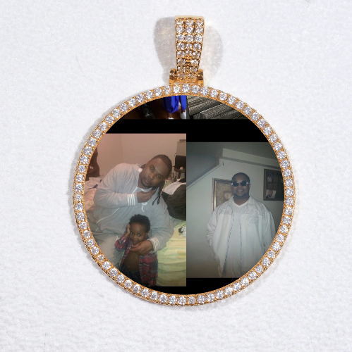 MEDIUM 3D CIRCLE CUSTOM PICTURE PENDANT