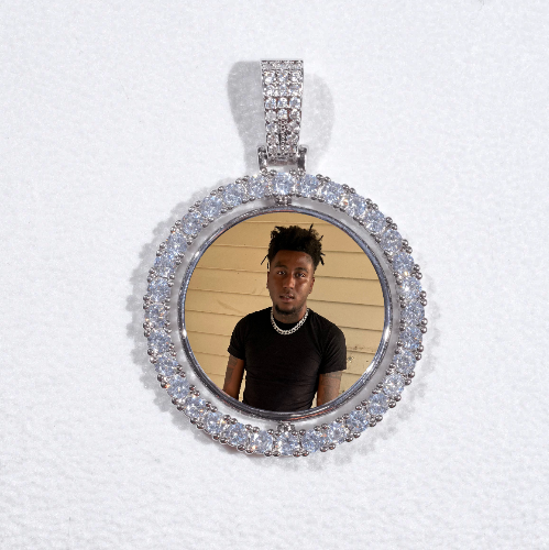 3D Spinning 2-Faced Custom Picture Pendant