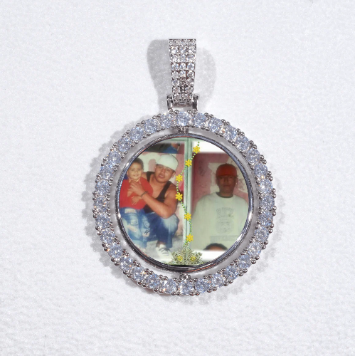 3D Spinning 2-Faced Custom Picture Pendant