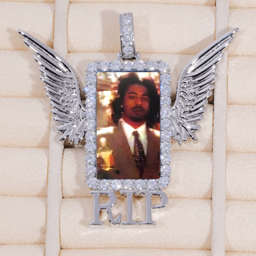 RIP WING 3D CUSTOM PICTURE PENDANT