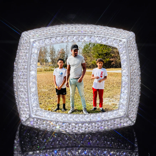 3D CUSTOM PICTURE ICED RING