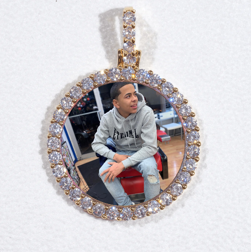3D CIRCLE CUSTOM PICTURE PENDANT SMALL SIZE