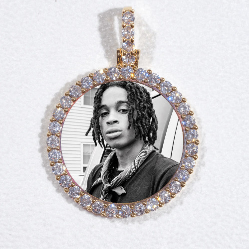 3D CIRCLE CUSTOM PICTURE PENDANT SMALL SIZE